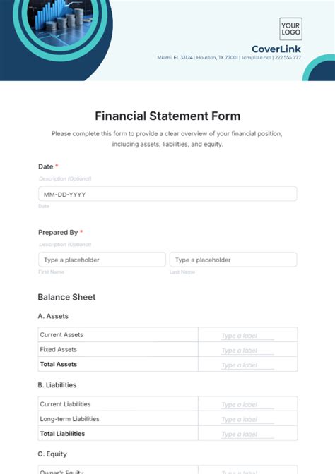 Free Professional Finance Cover Page Template to Edit Online