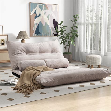 Giantex Floor Sofa Bed, Convertible Lazy Sofa Bed w/Adjustable Backrest ...