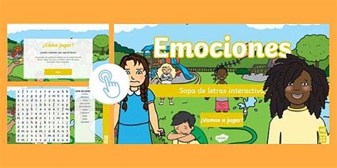 Sopa de letras: Emociones (teacher made) - Twinkl