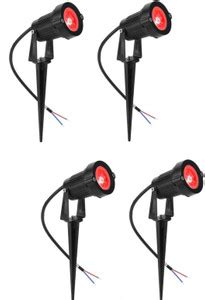 A-Mart™ 9 Watt LED Red Waterproof Spike LED Garden Light For Outdoor ...
