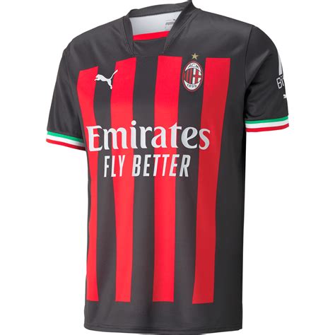 Men s replica puma ac milan home jersey 22 23 – Artofit
