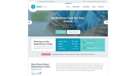 medicpress v1 7 0 medical wordpress theme for clinics
