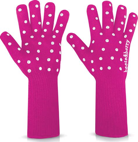 Amazon.com: Oven Gloves with Fingers by Beets & Berry, Cooking Gloves ...