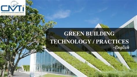 Green Building Technology/Practices, Concept in India | CMTI