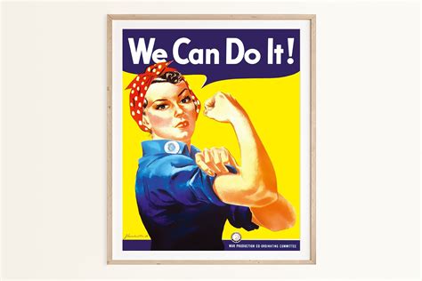 Rosie The Riveter Poster Blank
