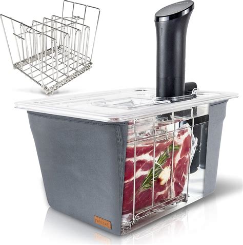Amazon.com: VÄESKE Insulated Sous Vide Container with Lid and Rack ...