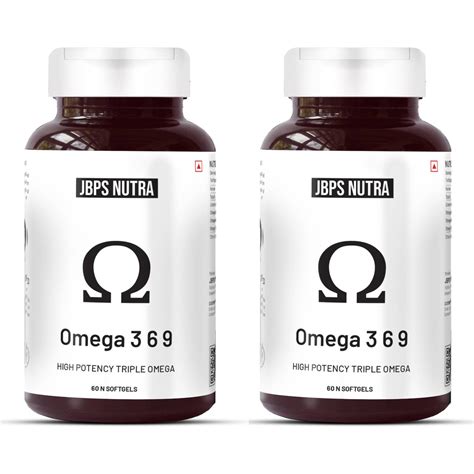 JBPS NUTRA vegan Omega 369 2000mg | Omega3 ALA 1000mg Omega 6 LA 274mg ...
