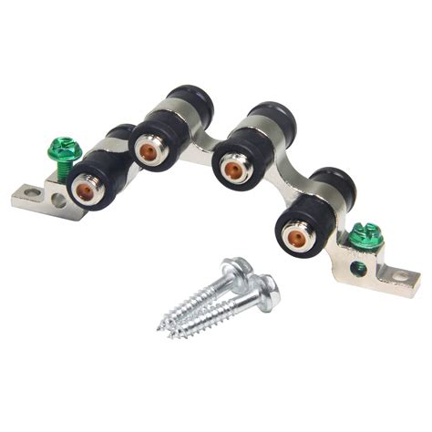 Buy Coaxial Grounding Block, Ancable Quad F Pin Female Ground Block for ...