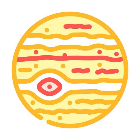 jupiter planet color icon vector illustration 21751595 Vector Art at ...
