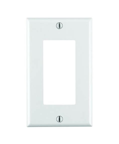 Leviton 1 Gang Decora Plate White White : Amazon.in: Home Improvement