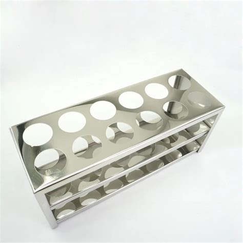30mm Diam x 12 Holes Stainless Steel Test Tube Rack Holder Storage Lab ...