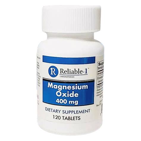 Reliable-1 Laboratories, Magnesium Oxide 400 mg, Essential Mineral ...
