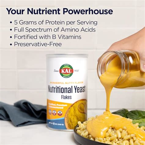 KAL Nutritional Yeast Flakes, Fortified with B12, India | Ubuy