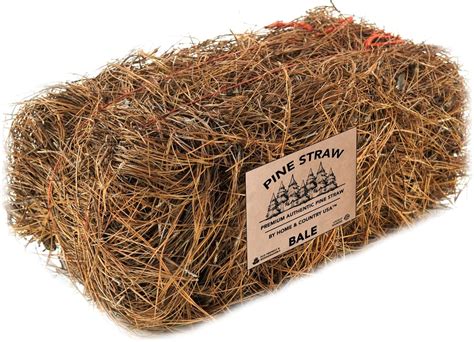 Amazon.com : Home and Country USA Premium Pine Straw Mulch Bale for ...