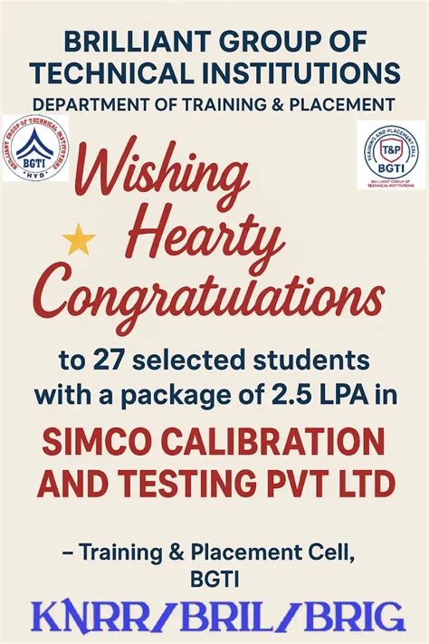 WELCOME TO BRILLIANT GROUP OF TECHNICAL INSTITUTIONS - BGTI - TOP GROUP ...