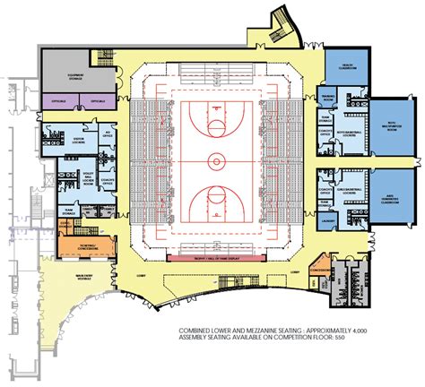 High School Gymnasium Floor Plan