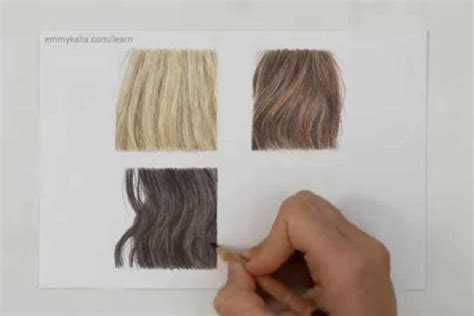Image result for Color Pencil Hair Tutorial Men