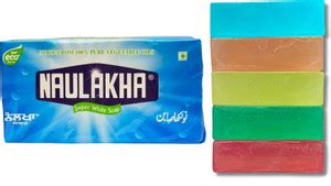 Naulakha Super White Detergent Soap 1kg with Pack of 5 Handmade Bathing ...