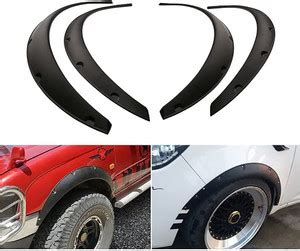 AUTO MT Universal Flexible Fender Flares Fit 2.75 Inch Wheel Arches ...