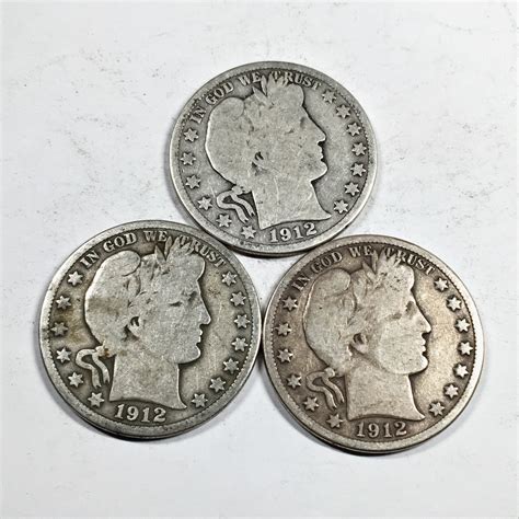 1915-D & S Silver Barber Half Dollars | Property Room