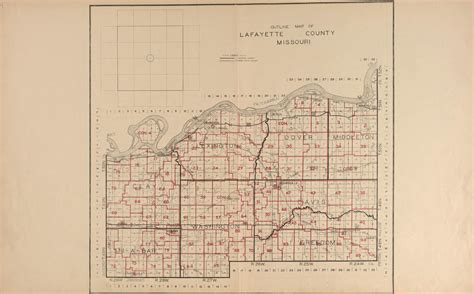 Lafayette County from Atlas of Lafayette County, Missouri. from 1920 ...