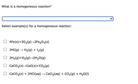 Image result for Homogeneous Reaction Example