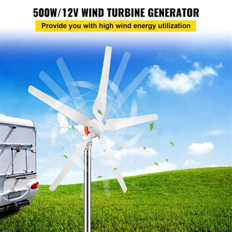 VEVOR 500W Wind Turbine Generator with Auto Adjusting India | Ubuy