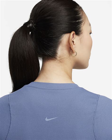 Nike Zenvy Rib Women's Dri-FIT Short-Sleeve Cropped Top. Nike IN
