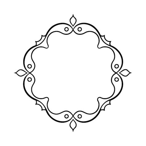 Elegant calligraphic ornamental frame designs with transparent ...