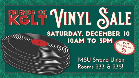 KGLT Vinyl Sale - Give the Gift of Vinyl! - Strand Union...