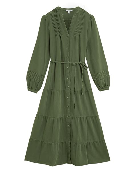 Buy Pure Cotton V-Neck Midaxi Shirt Dress at Marks & Spencer
