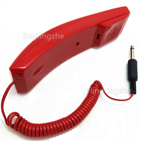 通用型119消防电话机火警火灾报警电话分机红色电话接听机没按键_虎窝淘