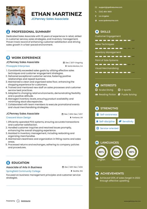 10+ JCPenney Sales Associate Resume Samples & Templates for 2025