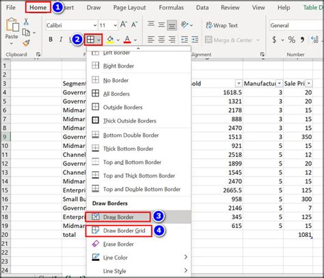 Image result for Excel Dot Borders Tutorial