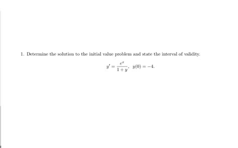 Image result for Solution and Initial Value Problem