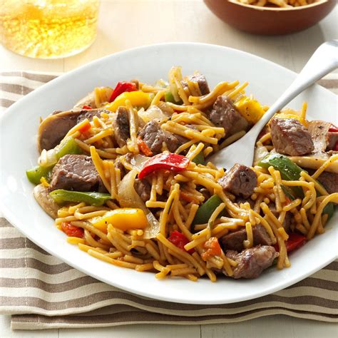 Beef Teriyaki Noodles Recipe | Taste of Home