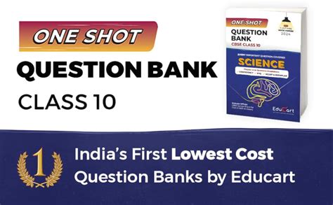 Educart One-shot Question Bank SCIENCE CBSE Class 10 for 2024 (Only ...