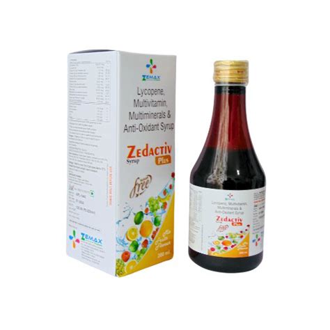 Zedactiv Plus - Lycopene Multivitamin Multiminerals & Anti-Oxidant ...