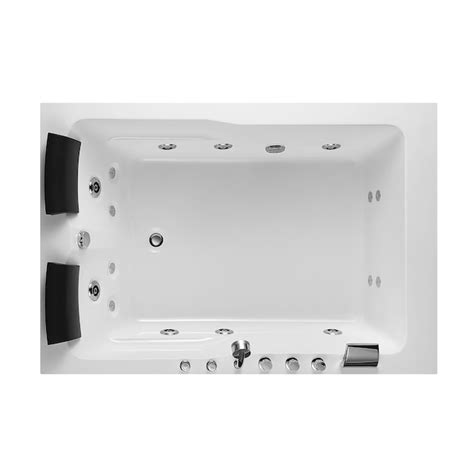 Empava Modern 71-in x 47-in White Acrylic Alcove Whirlpool Tub with ...