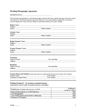 Fillable Online Fill in the following information, read and initial ...