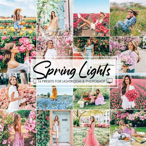 Lightroom Presets - 16 Presets SPRING LIGHTS - Insta Theme Blogger ...