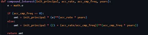 Image result for Python Write Compund Interest Function