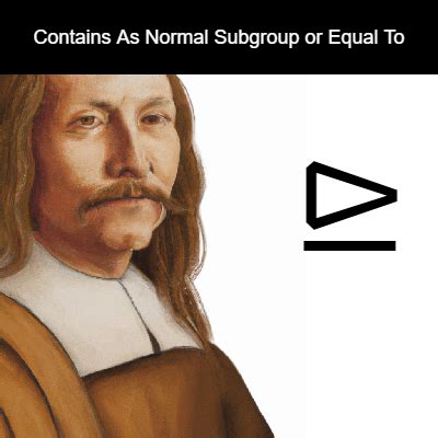 Image result for Normal Subgroup Symbol