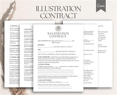 Freelance Illustrator Contract Template - prntbl ...