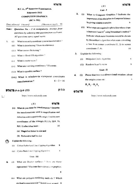 Computer Graphics BCA Notes 的图像结果