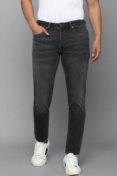 Buy Men Grey Mid Slim Tapered Fit Jeans Online - 786291 | Louis Philippe