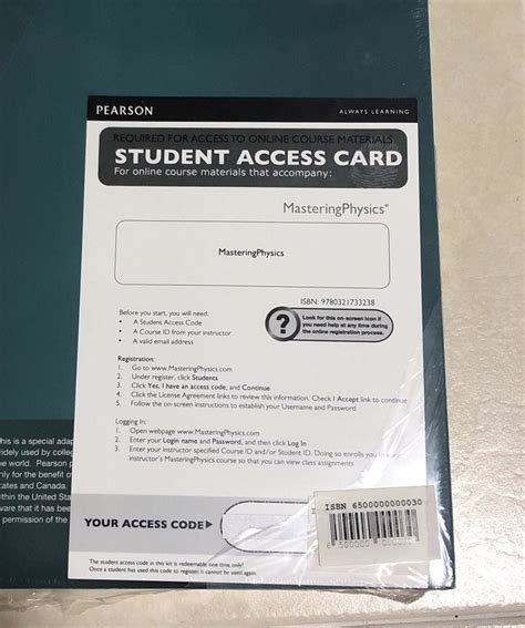 Image result for Mastering Physics Access Code