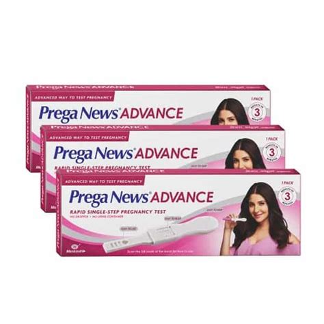 Buy PREGA NEWS ADVANCE HCG HOME PREGNANCY TEST MIDSTREAM URINE TEST KIT ...