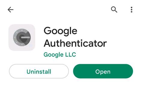 Image result for Google Authenticator Overflow Button