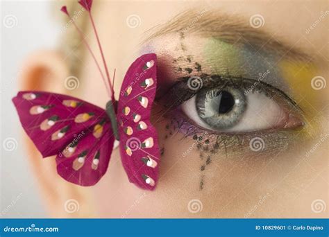 Eye and butterfly stock image. Image of design, beauty - 10829601